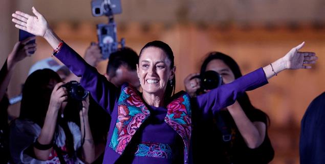 Hat gesiegt: Claudia Sheinbaum, künftige Präsidentin Mexikos. (Foto: pa/reuters/Daniel Becerril)
