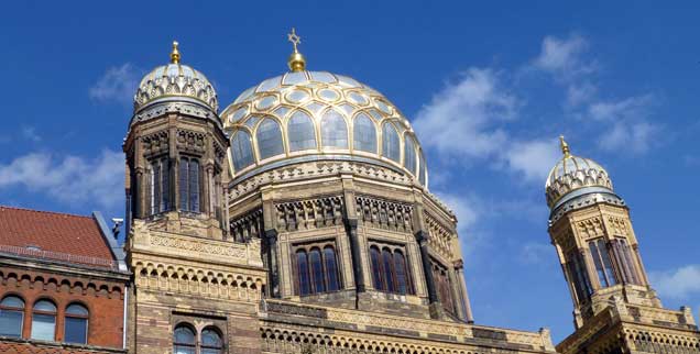 Die neue Synagoge in Berlin zeugt von der aufblühenden jüdischen Gemeinde in der Hauptstadt, sie hat mittlerweile wieder mehr als 10.000 Mitglieder (Foto: pa/Krimmer)