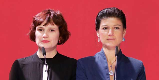 Beim Streit zwischen der Linken-Parteivorsitzenden Katja Kipping (links) und der Fraktionsvorsitzenden Sahra Wagenknecht geht es um mehr als um persönliche Animositäten (Foto: Popow/Ullstein)