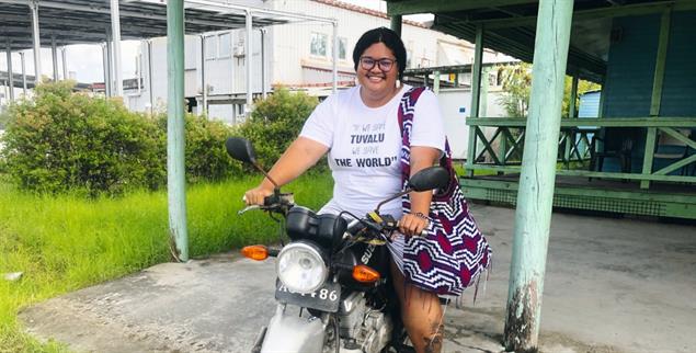 »Inselmädchen«: Lilly Teafa will auf Tuvalu bleiben (Foto: Thomas Hahn)