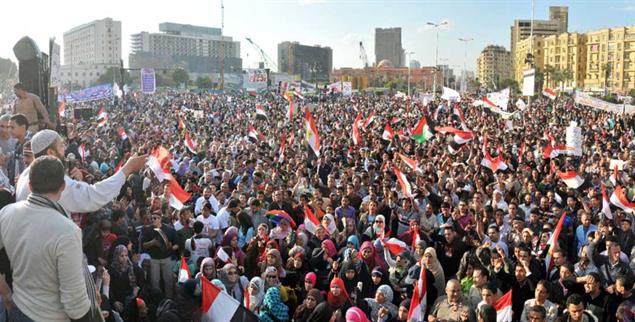 Der Tahrir-Platz in Kairo im April 2011 (Foto: Barry Iverson/Alamy Stock Photo)
